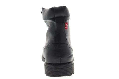 Levis Jacoby Mens Black Leather Casual Dress Zipper Boots Shoes