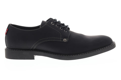 Levis Brawley 518101-A48 Mens Black Lace Up Plain Toe Oxfords Shoes Levis Brawley 518101-A48 Mens Black Lace Up Plain Toe Oxfords Shoes