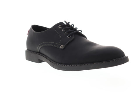Levis Brawley 518101-A48 Mens Black Lace Up Plain Toe Oxfords Shoes - Ruze Shoes Levis Brawley 518101-A48 Mens Black Lace Up Plain Toe Oxfords Shoes - Ruze Shoes