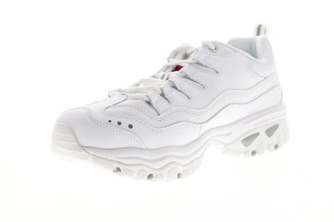 Skechers Energy Timeless Vision 51829 Mens White Wide Low Top Sneakers Shoes