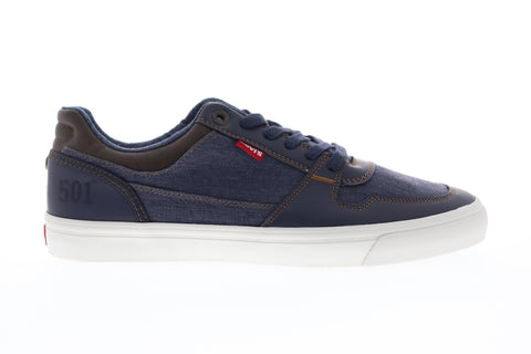 Levis Mason 501 PG 518446-79U Mens Blue Canvas Lace Up Lifestyle Sneakers Shoes