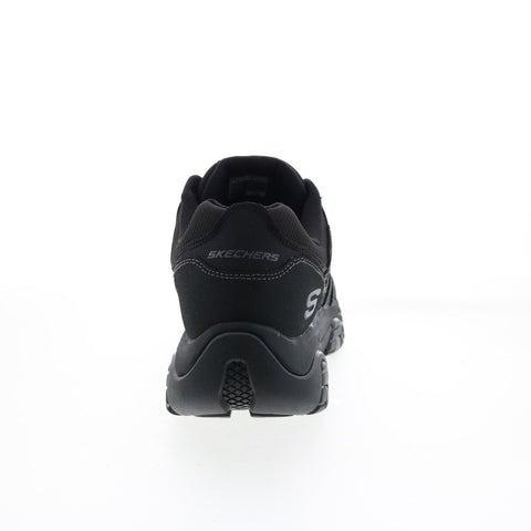 Skechers Terrabite Dellga 51847 Mens Black Leather Athletic Hiking Shoes