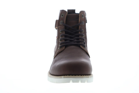 Levis Cobalt Pt Lux Mens Brown Leather Casual Dress Lace Up Boots Shoes