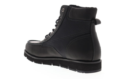 Levis Dean 2.0 Mens Black Leather Casual Dress Lace Up Boots Shoes