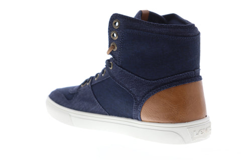 Levis Mason Hi 501 518570-72U Mens Blue Canvas High Top Lifestyle Sneakers Shoes