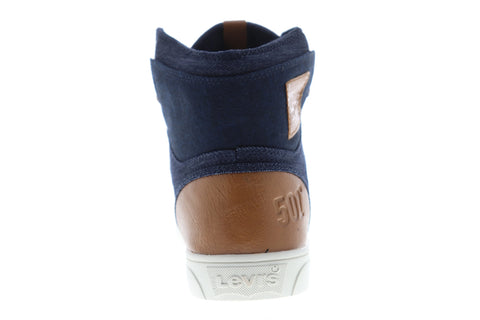 Levis Mason Hi 501 518570-72U Mens Blue Canvas High Top Lifestyle Sneakers Shoes