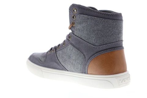 Levis Mason Hi 501 Mens Gray Textile High Top Lace Up Sneakers Shoes