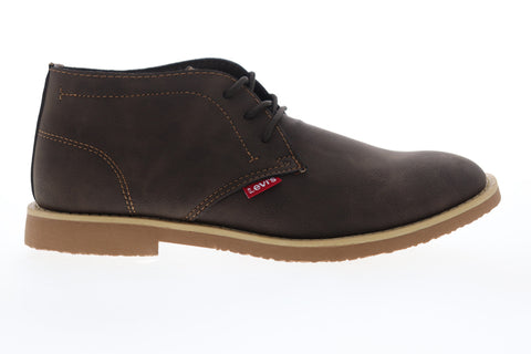 Levis Sonoma Wax NB 518815-01B Mens Brown Mid Top Lace Up Chukkas Boots