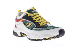Skechers Stamina Mens Green Wide 2E Casual Sneakers - Ruze Shoes