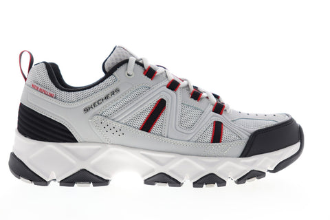 Skechers Crossbar 51885EWW Mens Gray Extra Wide Mesh Athletic Hiking Shoes