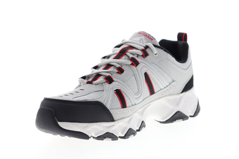 Skechers Crossbar 51885EWW Mens Gray Extra Wide Mesh Athletic Hiking Shoes