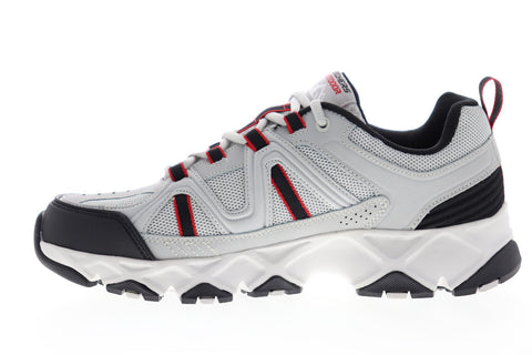 Skechers Crossbar 51885EWW Mens Gray Extra Wide Mesh Athletic Hiking Shoes