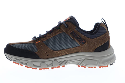 Skechers Oak Canyon Mens Brown Suede & Textile Athletic Running Shoes