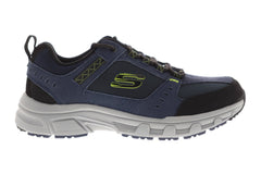 Skechers Oak Canyon Mens Blue Suede & Textile Athletic Lace Up Running Shoes
