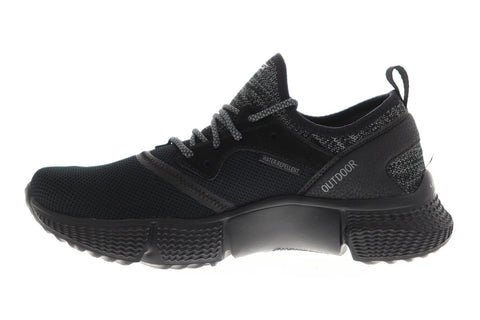 Skechers Coastton Mens Black Textile Athletic Lace Up Training Shoes