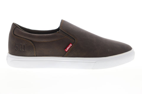 Levis Jeffrey 501 Slip On WX 519220-01B Mens Brown Lifestyle Sneakers Shoes