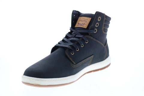 Levis Fletcher 2 Waxed UL NB Mens Black Synthetic Lifestyle Sneakers Shoes