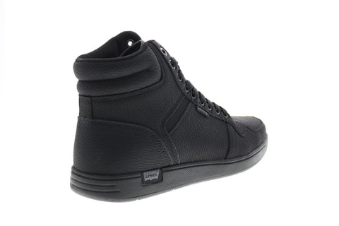 Levis Weston Wx 519494-A481 Mens Black Leather Lifestyle Sneakers Shoes