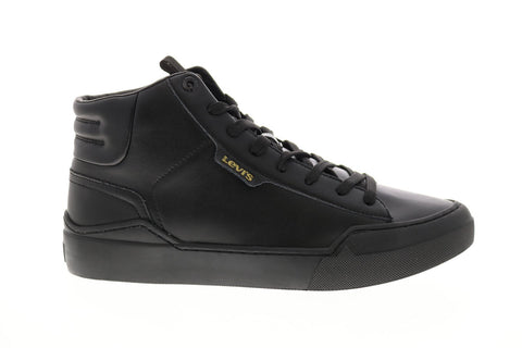 Levis 521 Essential 519724 Mens Black Leather Lifestyle Sneakers Shoes