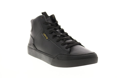 Levis 521 Essential 519724 Mens Black Leather Lifestyle Sneakers Shoes