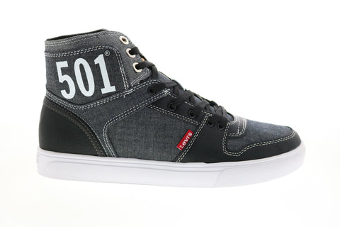 Levis 501 Mason Hi Chm 519733-01A1 Mens Black Lifestyle Sneakers Shoes