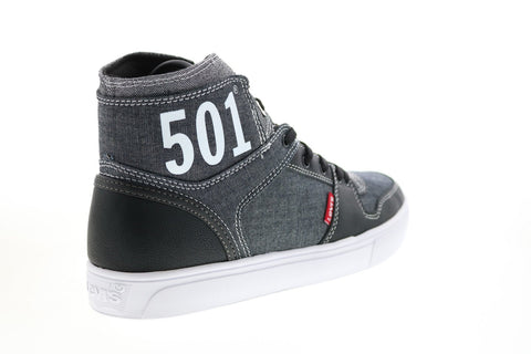 Levis 501 Mason Hi Chm 519733-01A1 Mens Black Lifestyle Sneakers Shoes
