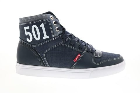 Levis 501 Mason Hi Chm 519733-09U1 Mens Blue Lifestyle Sneakers Shoes