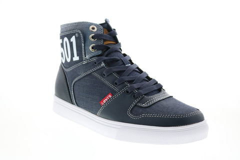Levis 501 Mason Hi Chm 519733-09U1 Mens Blue Lifestyle Sneakers Shoes