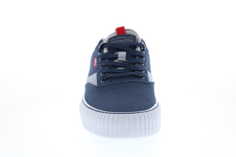 Levis Lance Lo Sport 519740-45U1 Mens Blue Canvas Lifestyle Sneakers Shoes