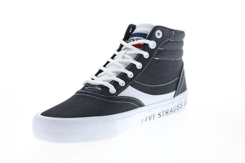 Levis Lance Chm Grfx 519742-01A1 Mens Black Canvas Lifestyle Sneakers Shoes