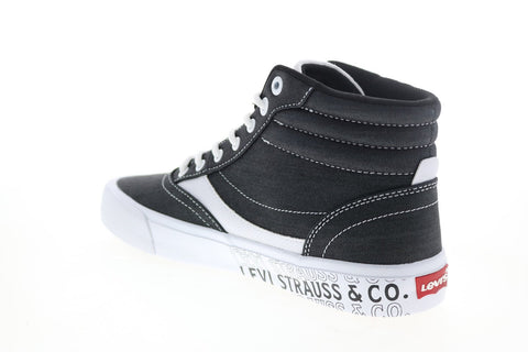Levis Lance Chm Grfx 519742-01A1 Mens Black Canvas Lifestyle Sneakers Shoes