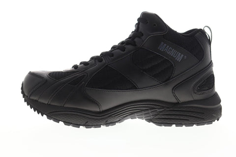 Magnum Must Mid 5199 Mens Black Leather Lace Up Tactical Boots Shoes