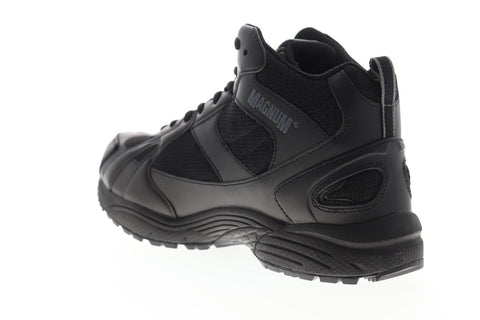 Magnum Must Mid 5199 Mens Black Leather Lace Up Tactical Boots Shoes