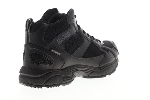 Magnum Must Mid 5199 Mens Black Leather Lace Up Tactical Boots Shoes