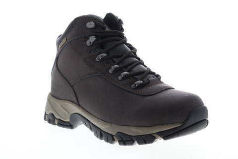 Hi-Tec Altitude 52048 Mens Brown Leather Lace Up Hiking Boots Shoes
