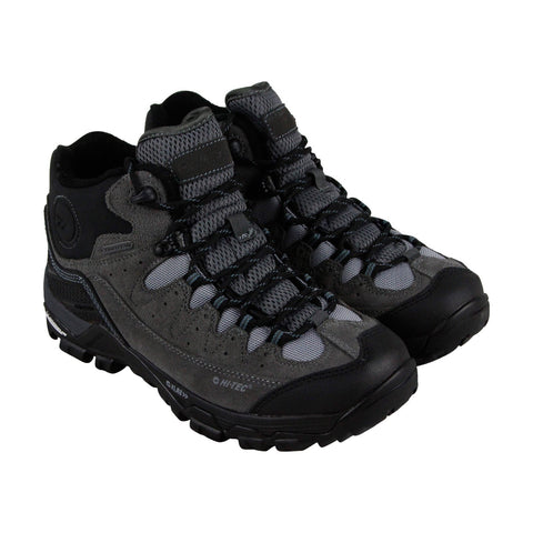 Hi-Tec Ox Belmont Mid I Wp 52184 Mens Gray Suede Lace Up Hiking Boots Shoes