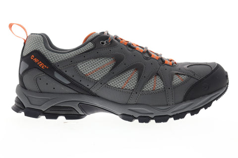 Hi-Tec Quixhill Trail 52250 Mens Gray Leather Lace Up Hiking Boots