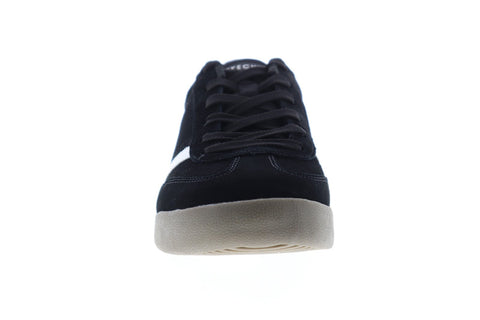 Skechers Zinger Ventich 52328 Mens Black Suede Lace Up Low Top Sneakers Shoes