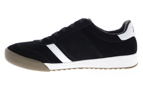 Skechers Zinger Ventich 52328 Mens Black Suede Lace Up Low Top Sneakers Shoes
