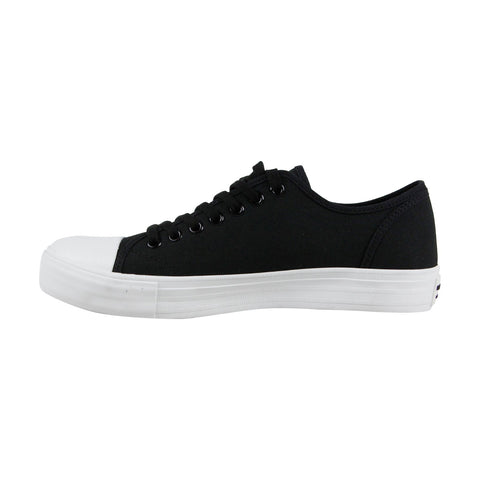 Skechers Sesma 52367 Mens Black Canvas Casual Lace Up Low Top Sneakers Shoes