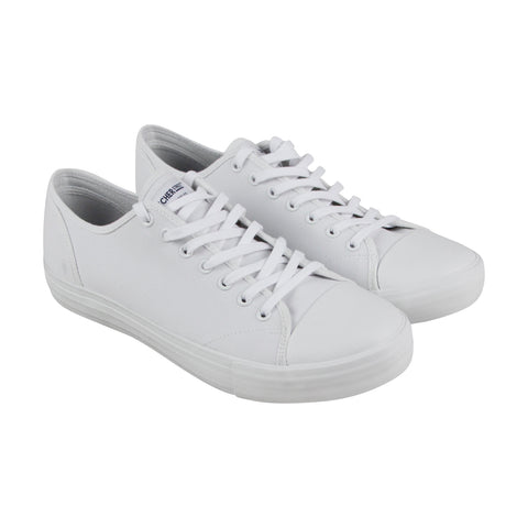 Skechers Sesma 52367 Mens White Canvas Lace Up Lifestyle Sneakers Shoes