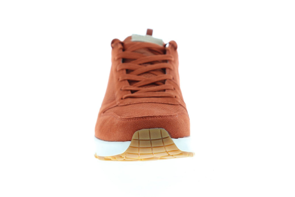 Skechers Uno 52456 Mens Orange Suede Low Top Lace Up Lifestyle Sneaker ...