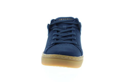 Skechers Goldie Brybe 52464 Mens Blue Suede Lace Up Low Top Sneakers Shoes