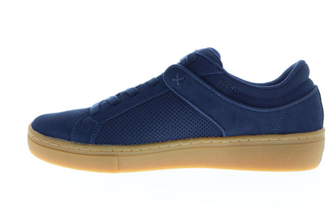 Skechers Goldie Brybe 52464 Mens Blue Suede Lace Up Low Top Sneakers Shoes