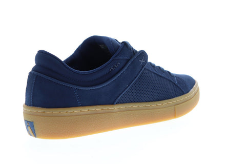 Skechers Goldie Brybe 52464 Mens Blue Suede Lace Up Low Top Sneakers Shoes