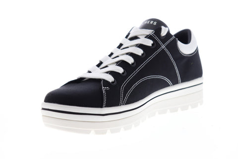 Skechers Street Cleats 2 Bring It Back 52481 Mens Black Low Top Sneakers Shoes