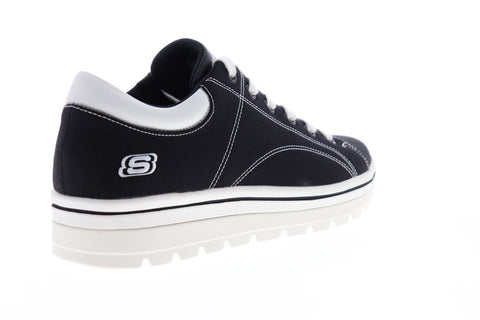 Skechers Street Cleats 2 Bring It Back 52481 Mens Black Low Top Sneakers Shoes