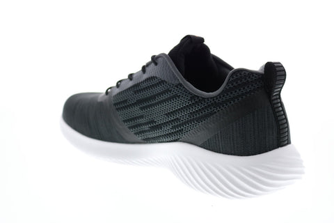 Skechers Bounder 52504 Mens Black Canvas Lace Up Lifestyle Sneakers Shoes