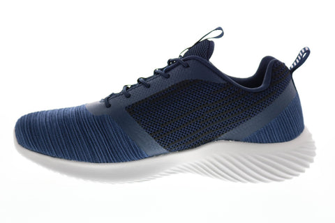 Skechers Bounder 52504 Mens Blue Mesh Lace Up Lifestyle Sneakers Shoes