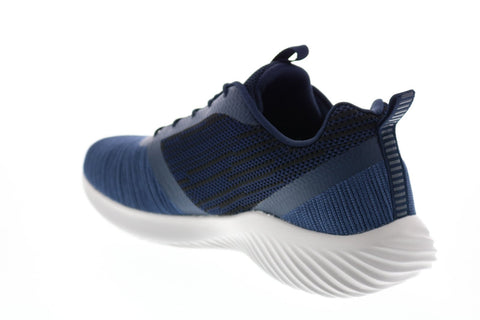 Skechers Bounder 52504 Mens Blue Mesh Lace Up Lifestyle Sneakers Shoes